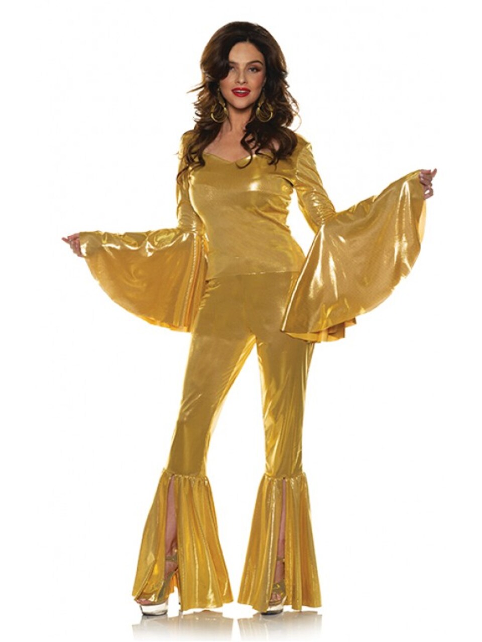 Women's Shakin' 70s Disco Diva 24 Karat Dancer Costume